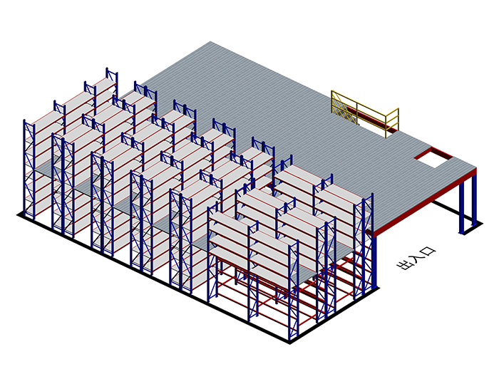 阁楼货架方案图